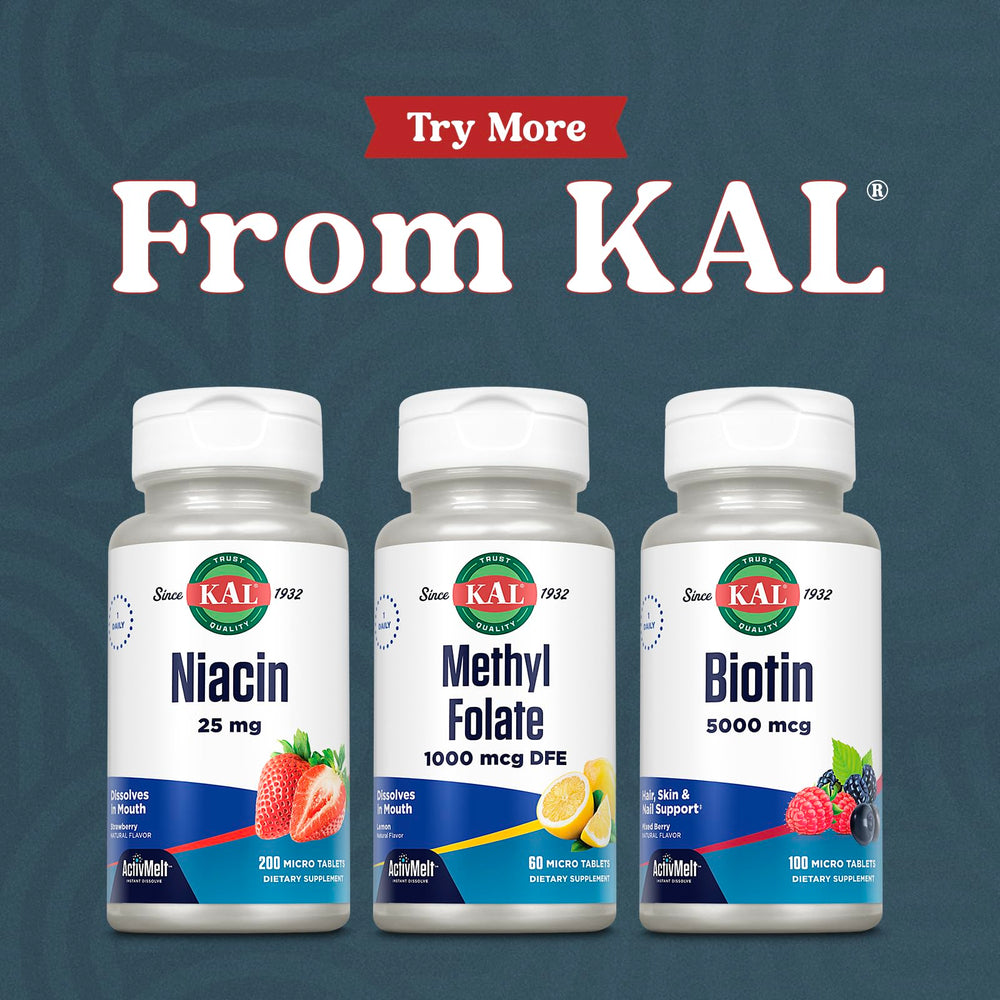 KAL Methyl Folate manufactured in a Utah GMP facility.