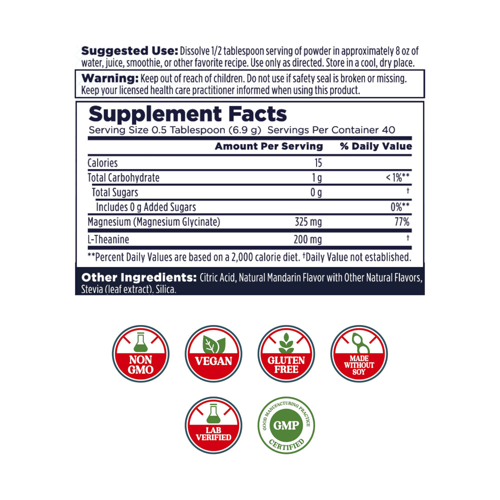 KAL Mood Magnesium Mandarin dosing scoop for precise serving.