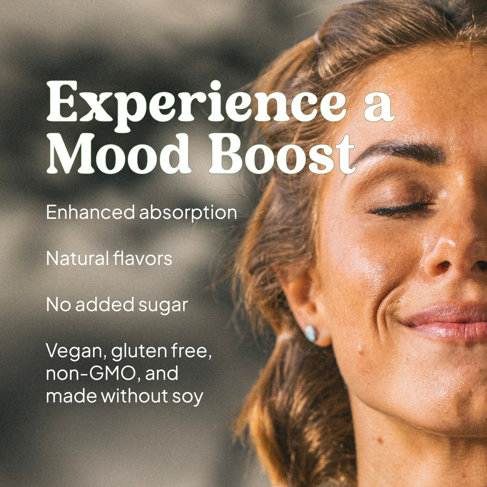 KAL Mood Magnesium Mandarin L-Theanine 200mg feature in the label.