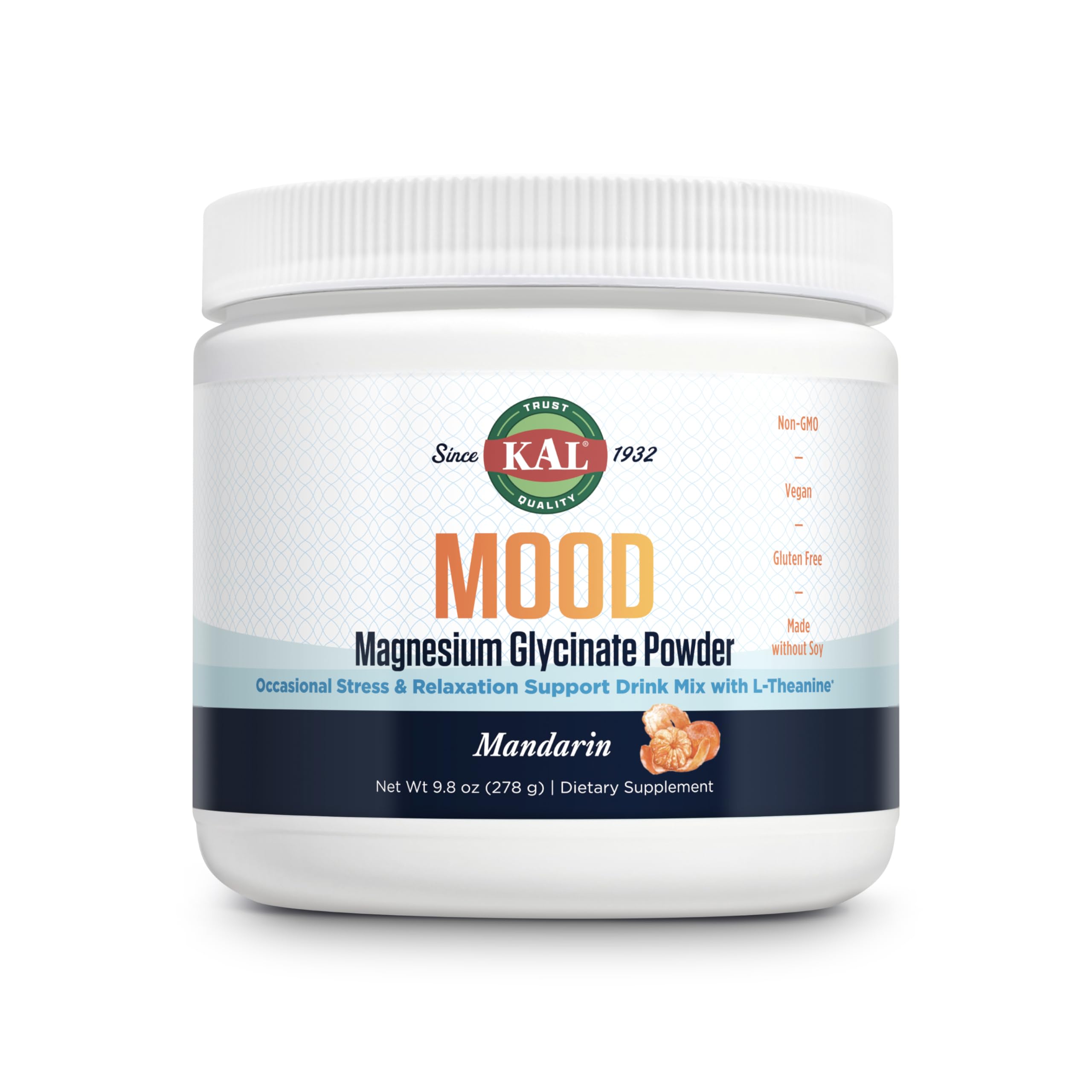 KAL Mood Magnesium Mandarin bottle supports daily relaxation.