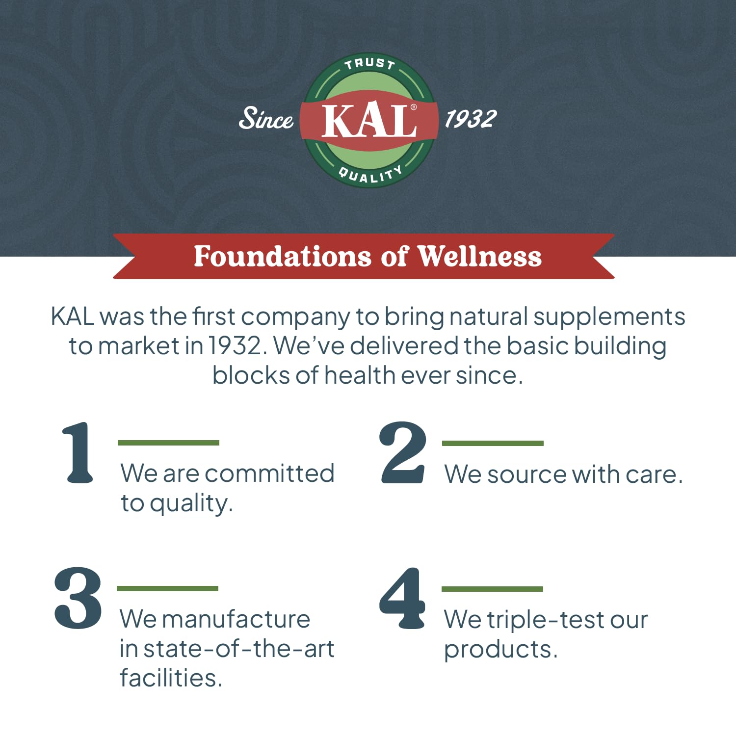 KAL plant-based, Stevia-sweetened formula appeals to vegetarian lifestyles.