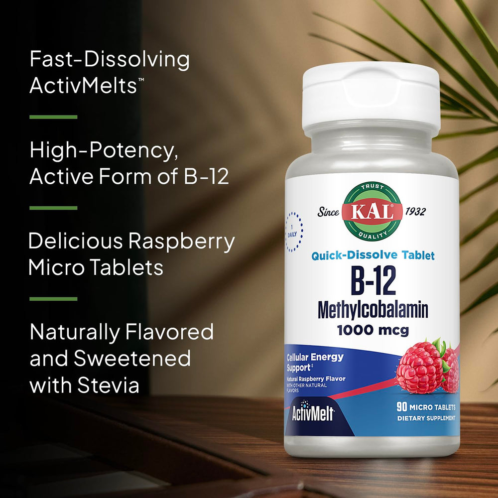 Raspberry ActivMelt dissolving on the tongue for convenient use.