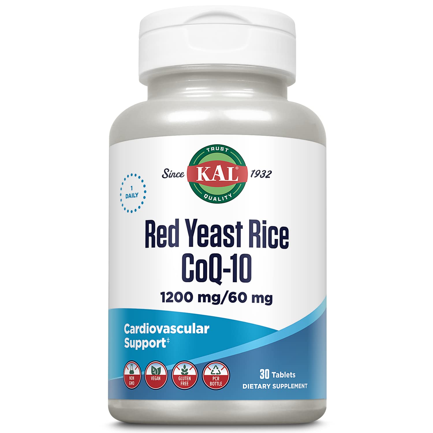 KAL Red Yeast Rice CoQ10 Tablet bottle for everyday wellness rituals.