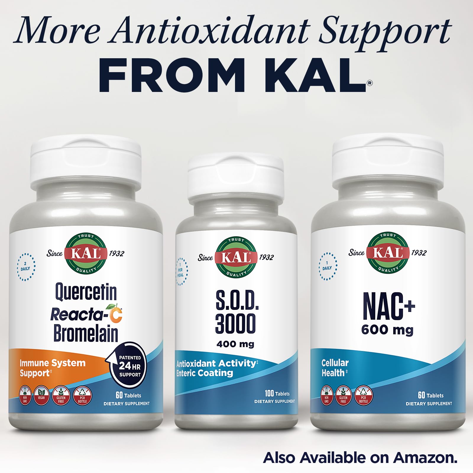 KAL S.O.D. 3000 daily use with meals promotes a simple routine