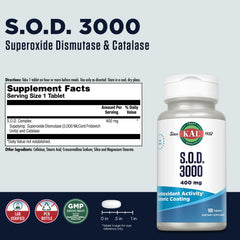 KAL S.O.D. 3000 enteric-coated tablet designed for better absorption