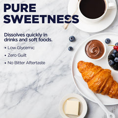 KAL Sure Stevia Plus Monkfruit packets dissolve quickly in coffee.