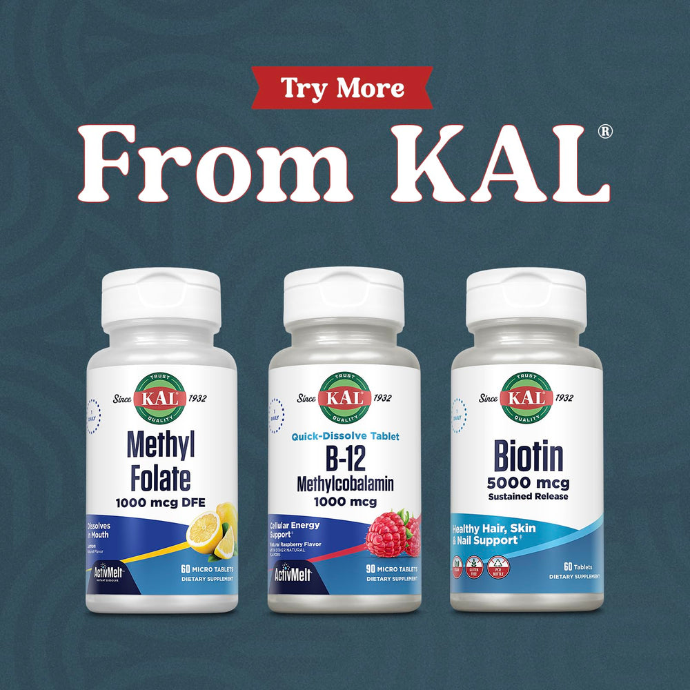 Sustainable PCR bottle packaging from KAL for eco-friendly vitamin delivery.
