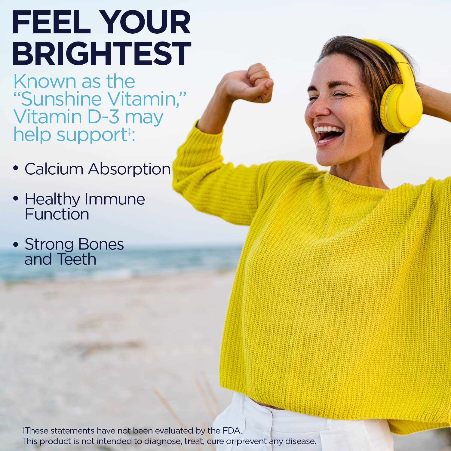KAL Ultra Vitamin D3 bottle highlights purity and potency of the soy-free formula.