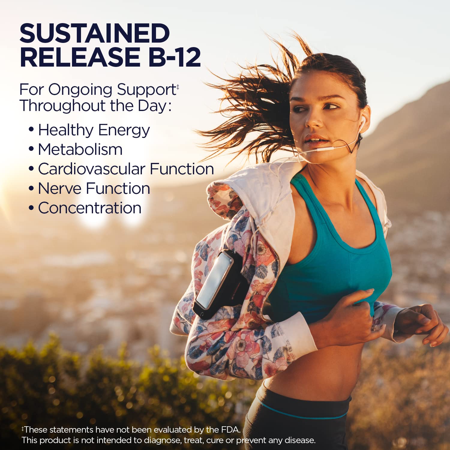 KAL Vitamin B12 vegan-certified bottle label emphasizes plant-based purity.