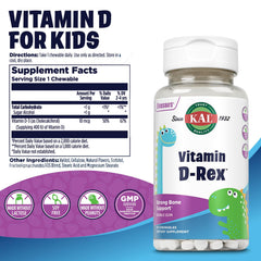 KAL Vitamin D-Rex dinosaur-shaped chews to encourage daily vitamin intake