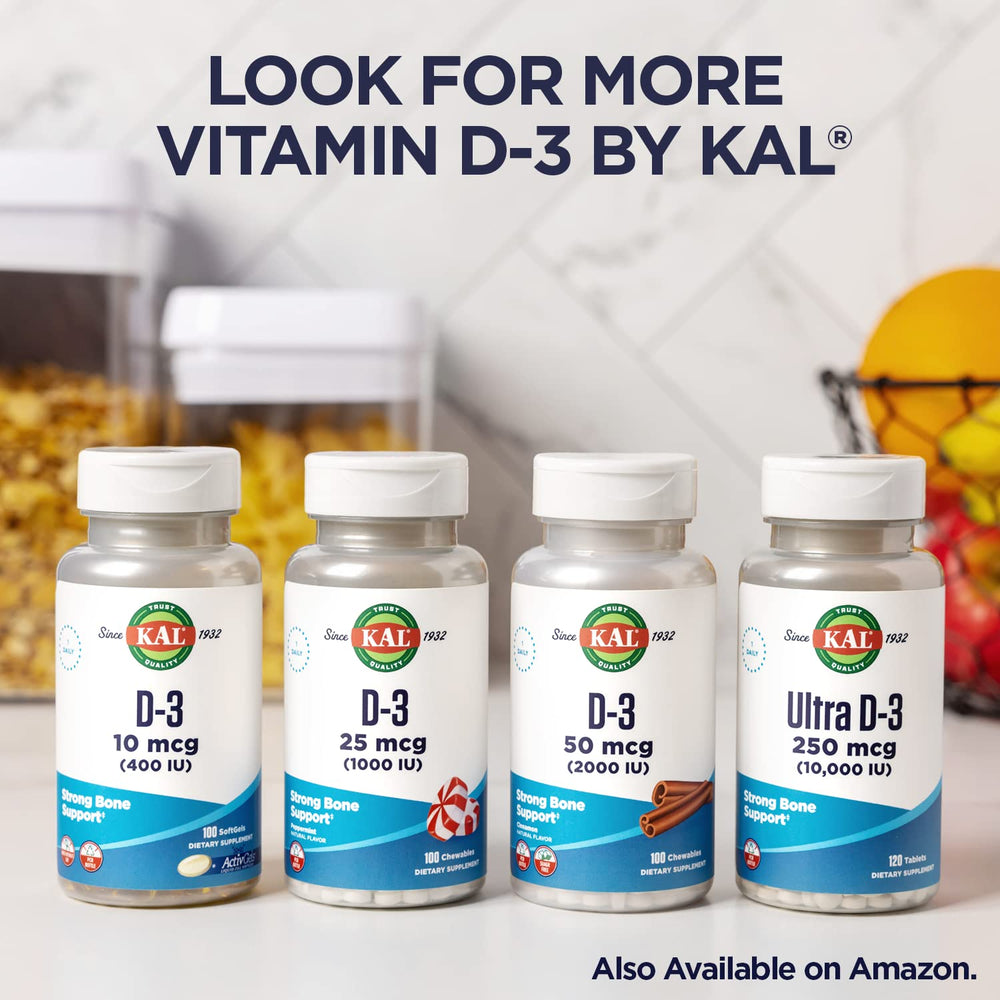 Daily-use setup with KAL Vitamin D3 for everyday wellness.