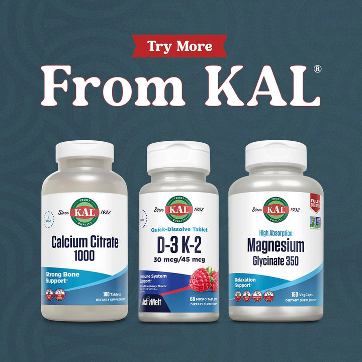 60-serving bottle provides long-term vitamin D3 K2 support