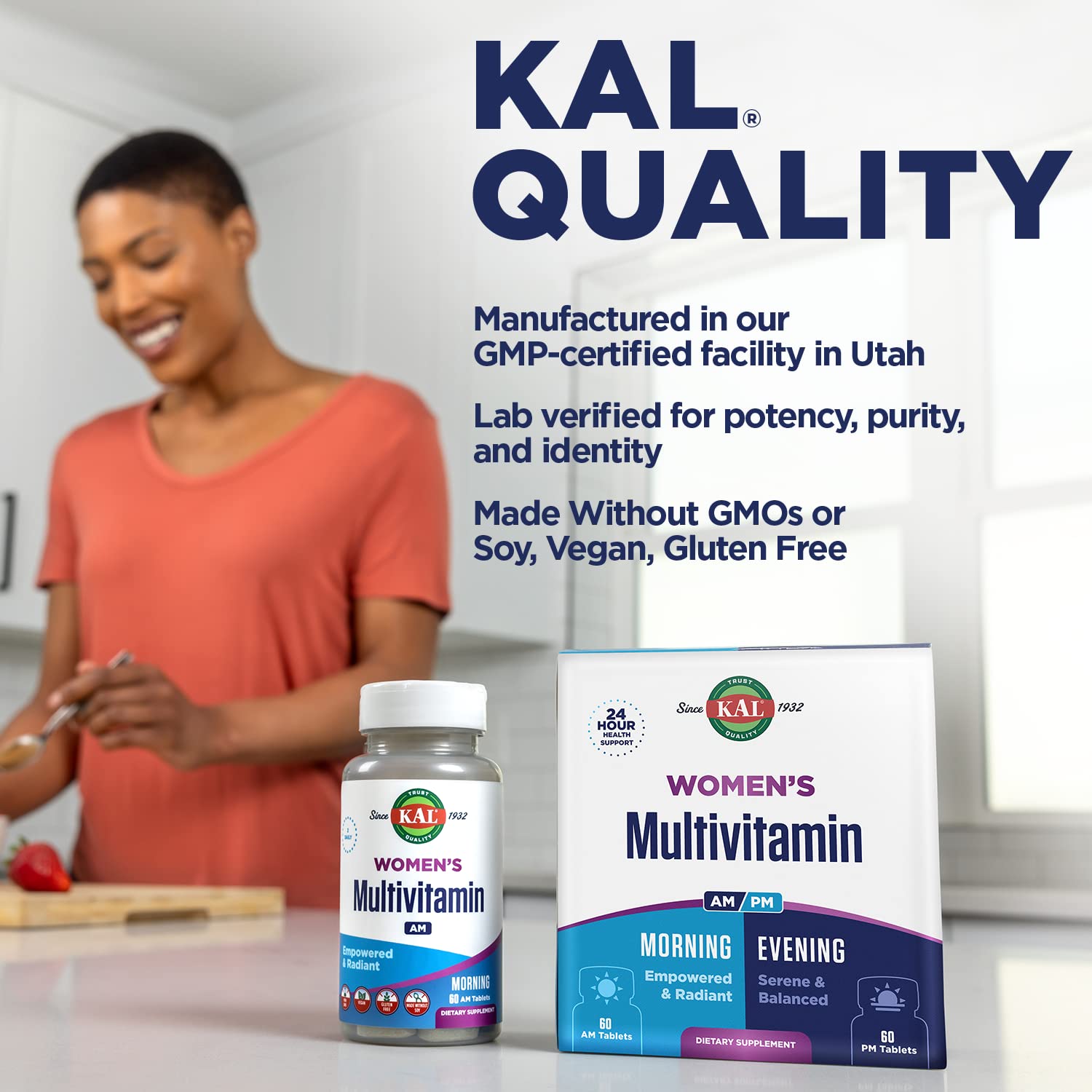 KAL Women's Multivitamin AM/PM in daily use scene