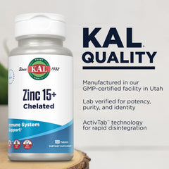 Mineral blend close-up from KAL Zinc 15+ designed for absorption