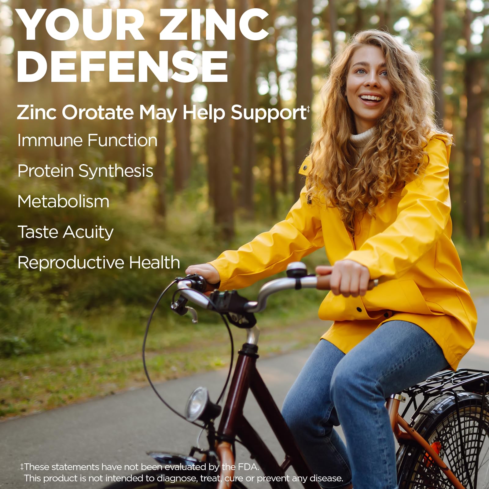 KAL Zinc Orotate label shows vegan and gluten free status.