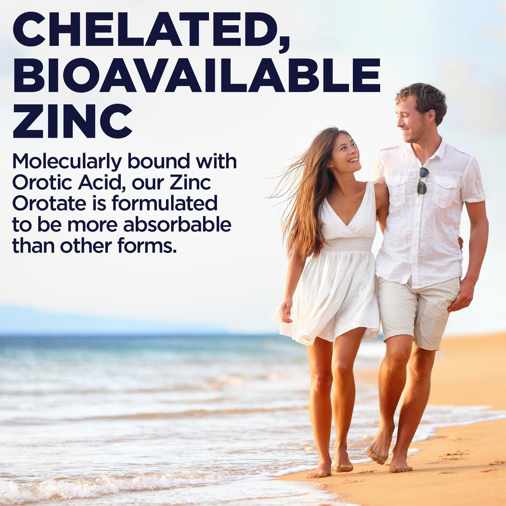 KAL Zinc Orotate tablets on desk ready to support daily routine.