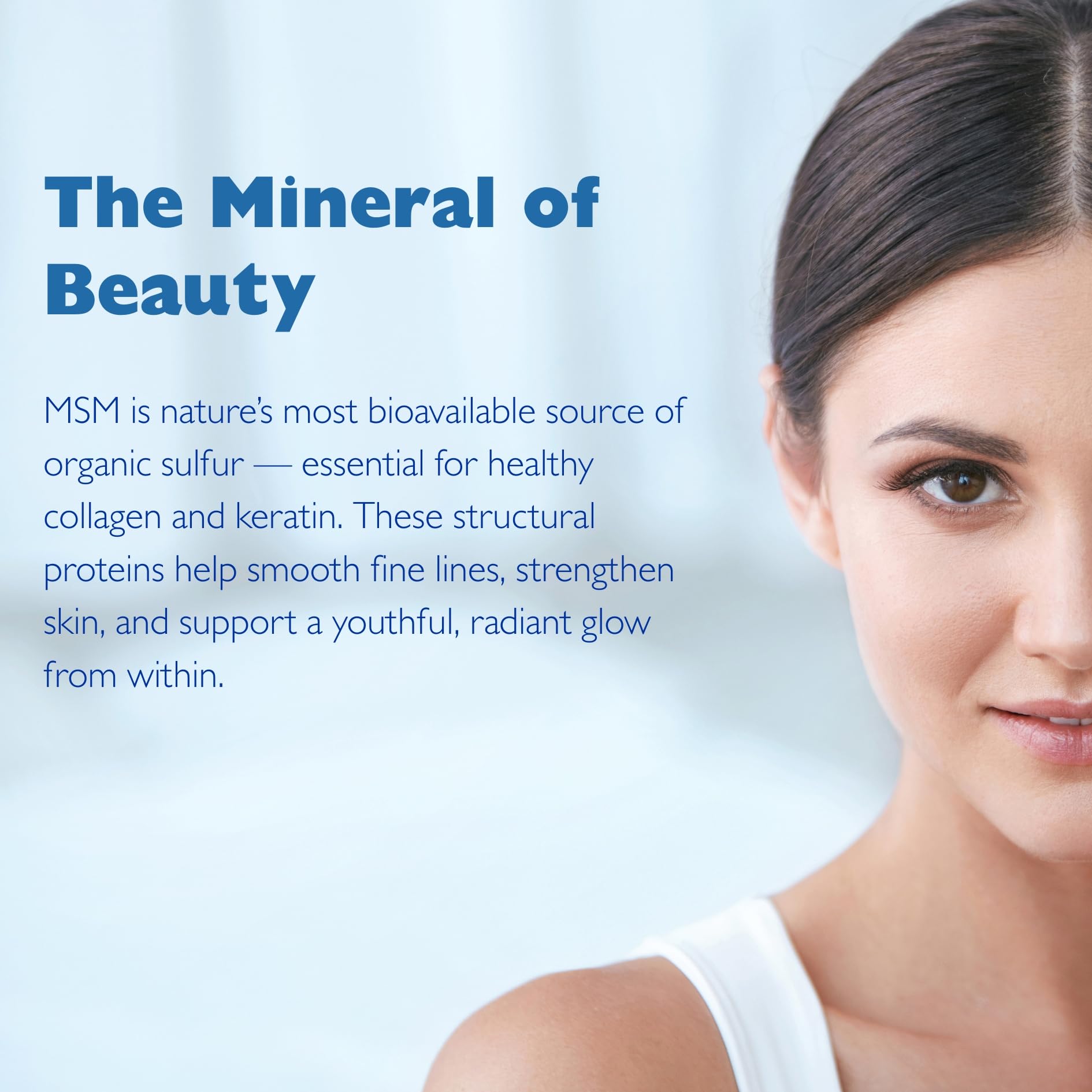 KALA HEALTH MSMPure ingredients illustration showing purified sulfur for daily wellness.