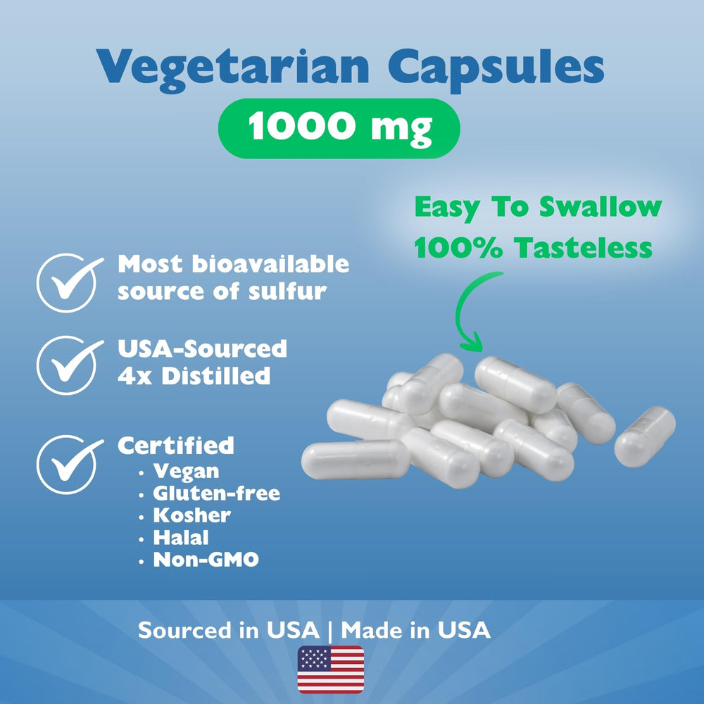 KALA HEALTH MSMPure label detail with USA-sourced purity claims.