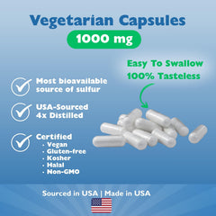 KALA HEALTH MSMPure label detail with USA-sourced purity claims.