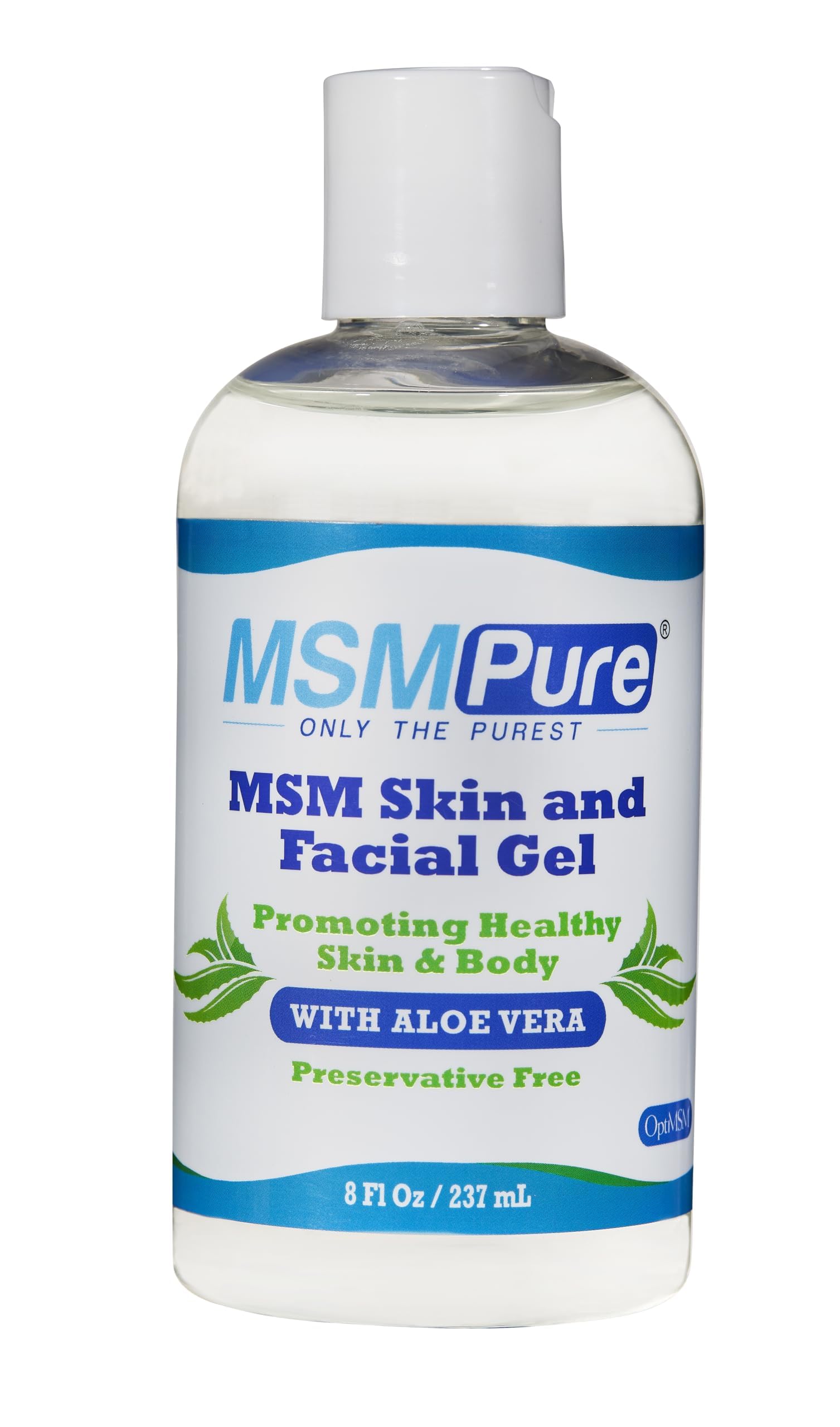 Kala Health MSMPure Max Strength gel bottle label for premium skin care.