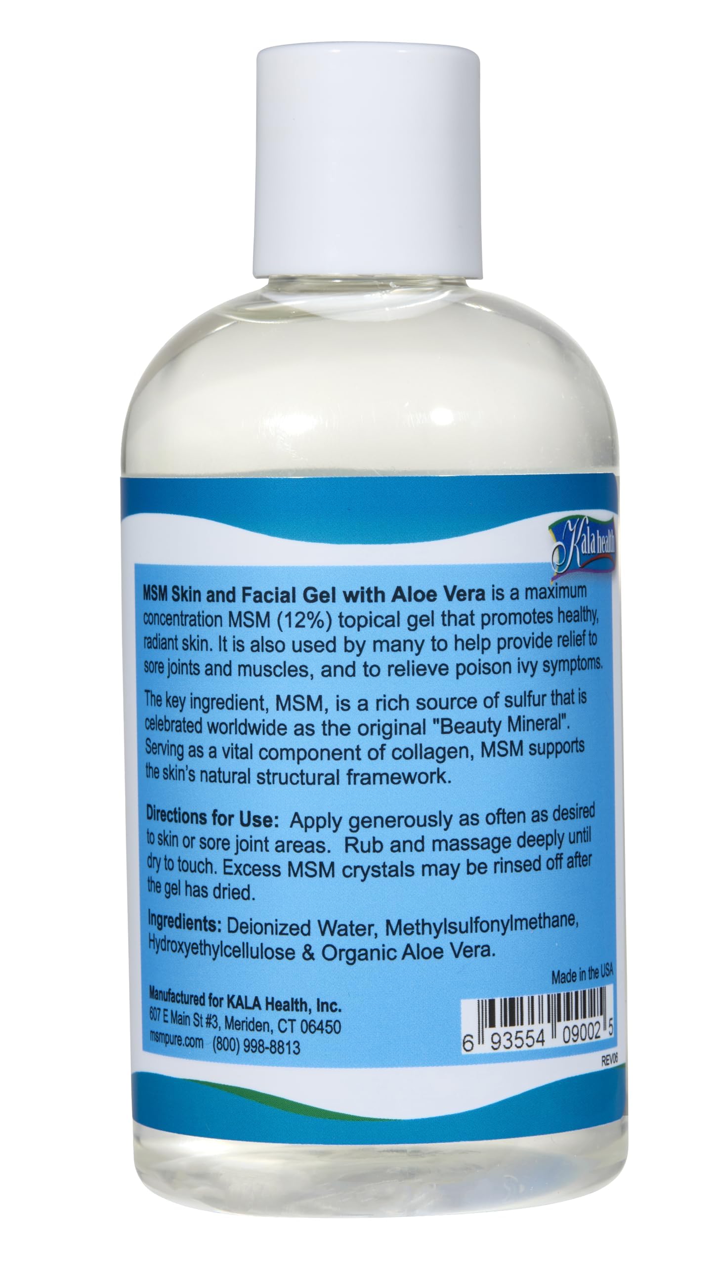 Kala Health MSMPure gel on skin shown, quick-absorbing daily care.