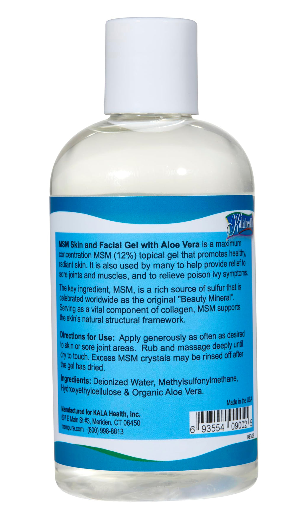 Kala Health MSMPure gel on skin shown, quick-absorbing daily care.