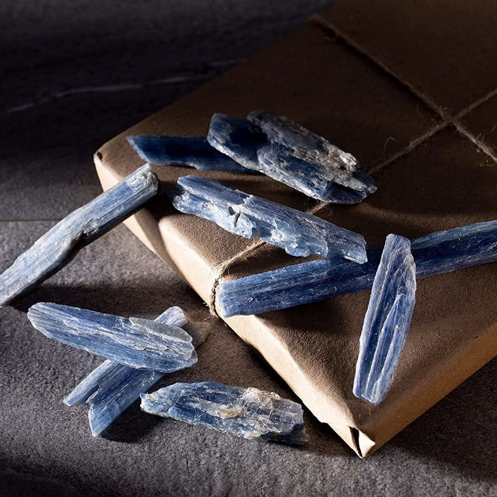 KALIFANO blue kyanite from Brazil showcasing rich indigo hues.