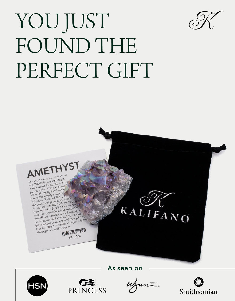 KALIFANO gift-ready stone for crystal lovers and hobbyists.