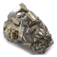 KALIFANO natural pyrite cluster displays rich luster and energy focus.