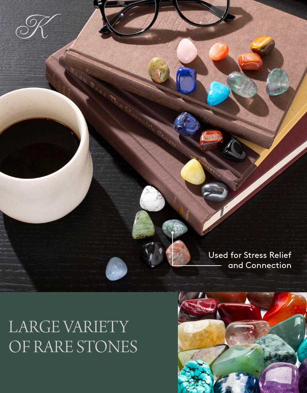 Kalifano polished stones collection showcases over 1,000 carats for easy gifting.