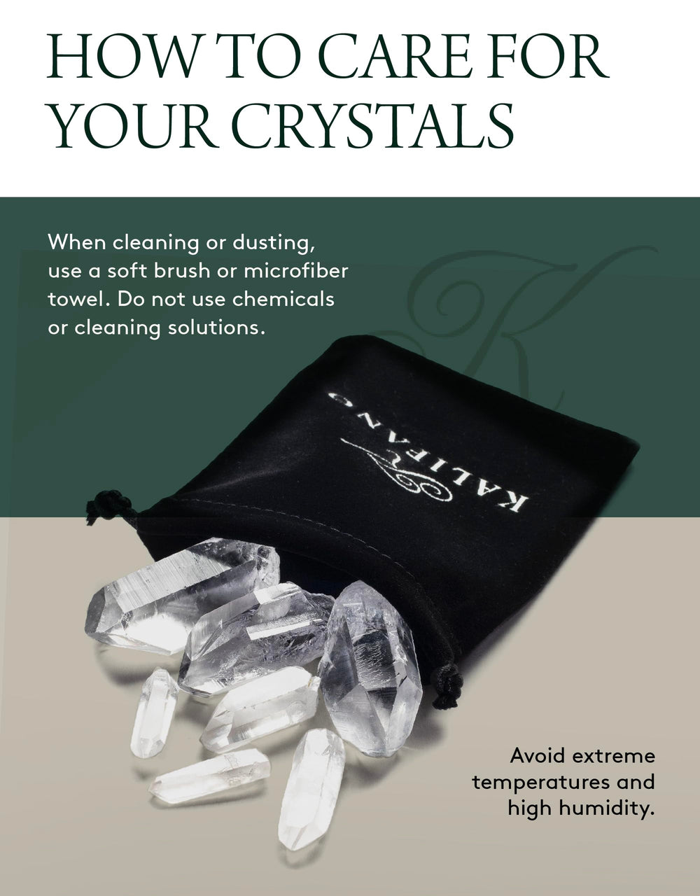 KALIFANO bulk quartz points packaging ready for bulk purchase