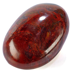 KALIFANO Red Jasper palm stone closeup highlighting grounding energy