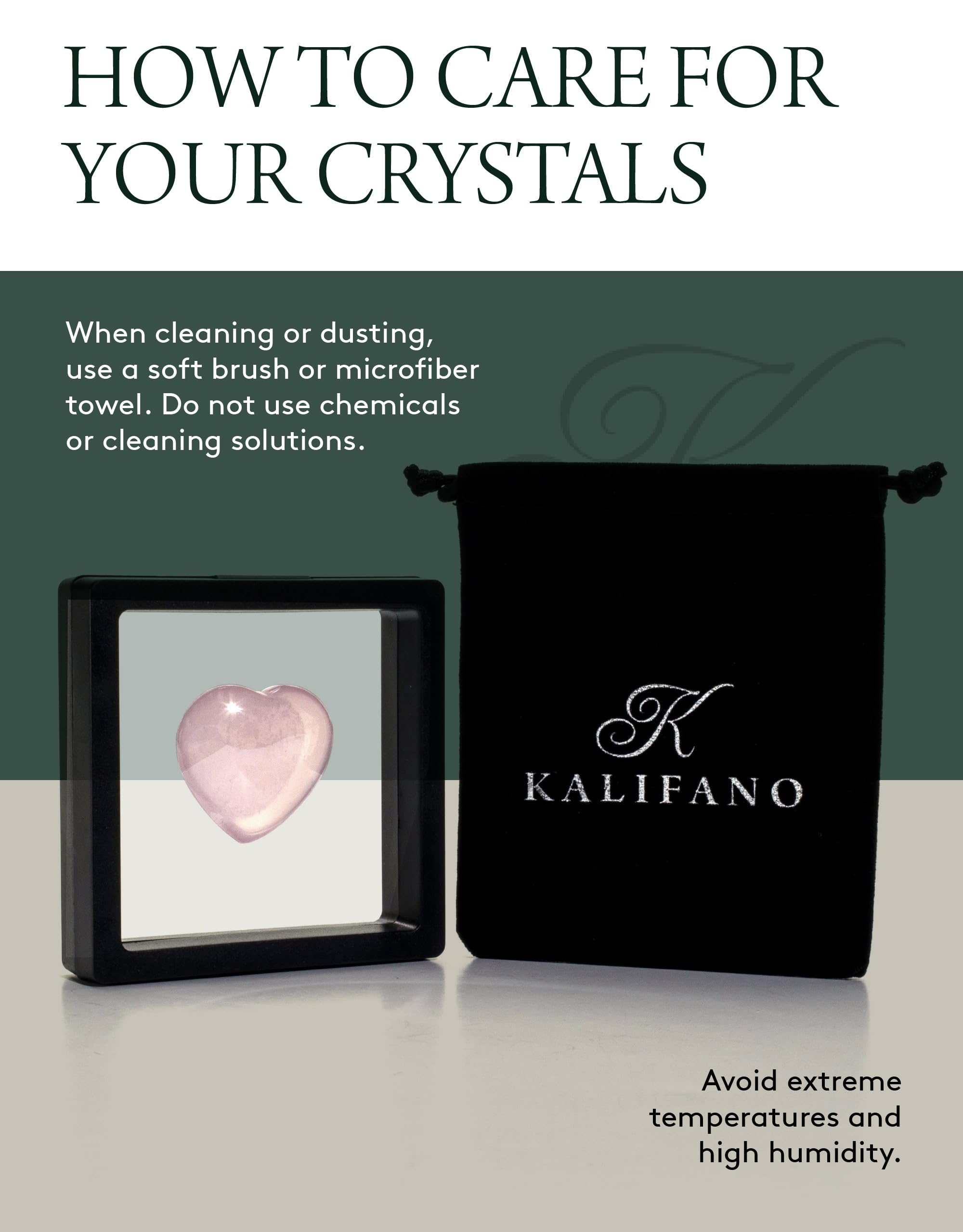 Reiki inspired use Kalifano rose quartz heart for energy focus