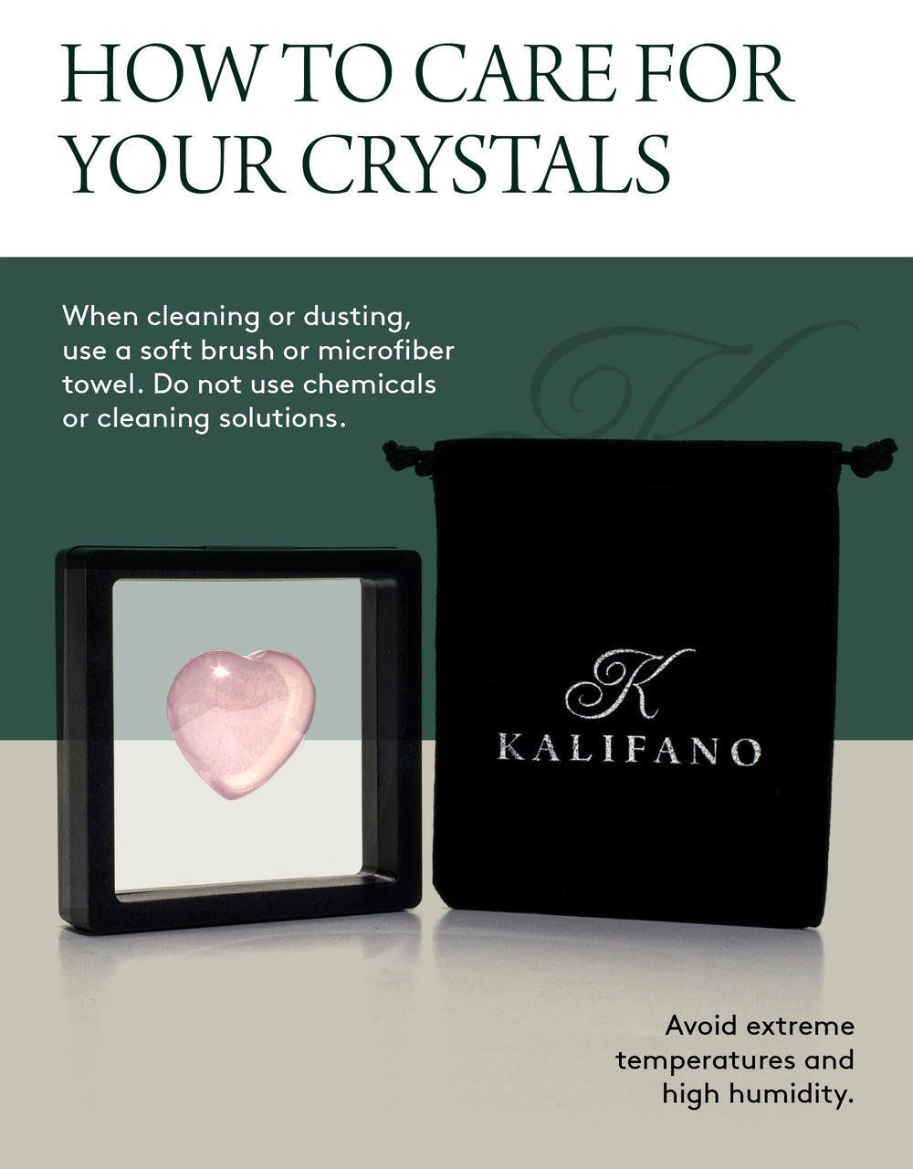 Reiki inspired use Kalifano rose quartz heart for energy focus