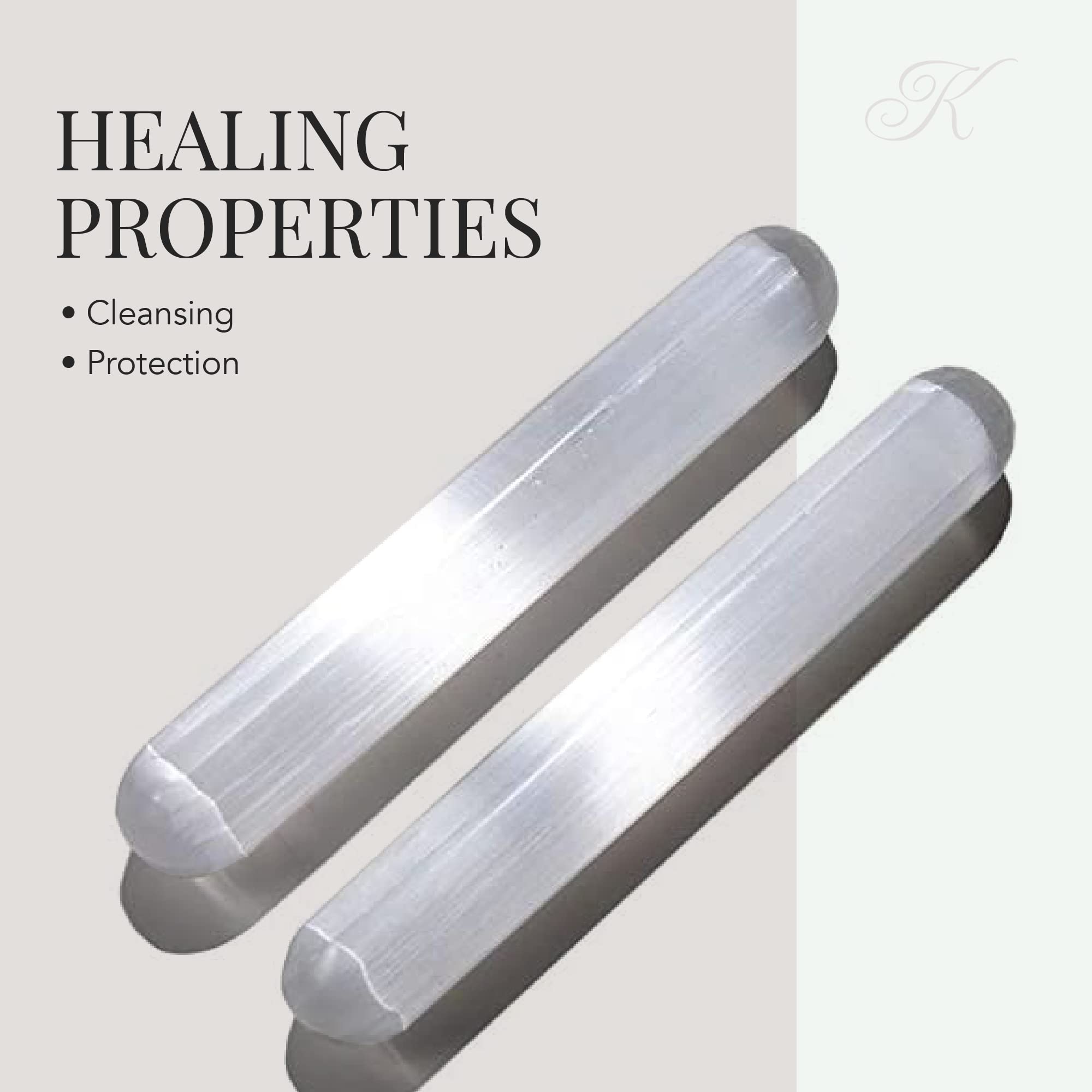 KALIFANO selenite wand from Morocco highlighting natural origin
