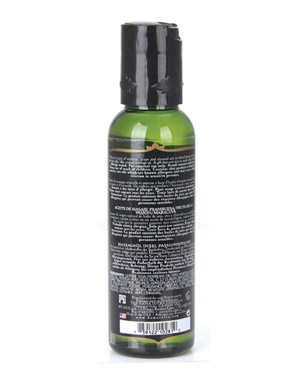 KAMA SUTRA Naturals Island Passion Berry massage glide emphasizes nourishing skin and intimate moments.