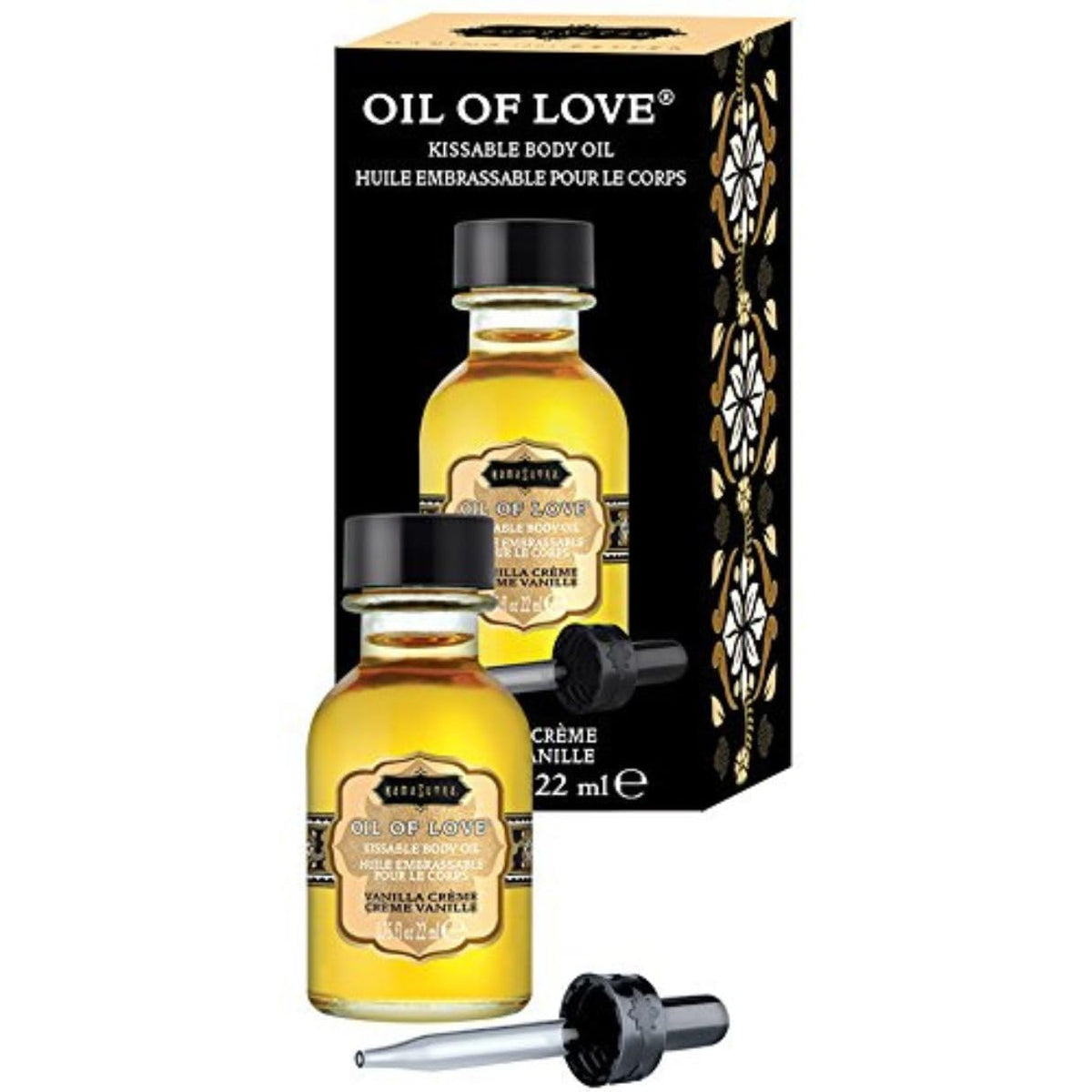 KAMA SUTRA Oil of Love Vanilla Creme bottle for kissable foreplay