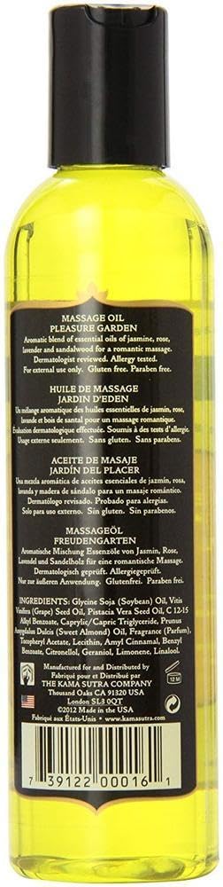 KAMA SUTRA Pleasure Garden massage session demonstrates silky glide and skin nourishment