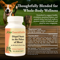 Kan Herb Dispel Stasis ingredients showcase herbal blend for vitality.
