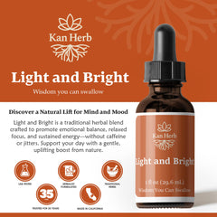 Kan Herb Light and Bright dispense tips for daily balance