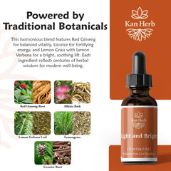 Kan Herb Light and Bright mixing in water demonstrates easy beverage integration