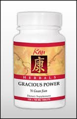Kan Herbals Gracious Power tablets bottle, supports daily vitality and herbal wellness.