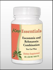 Kan Herbs Essentials Eucommia and Rehmannia Combinat 60 tabs bottle, supporting daily animal vitality
