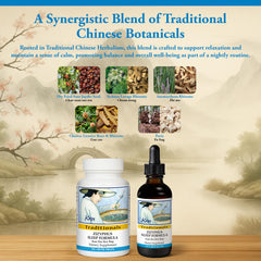 Kan Herbs Zizyphus Sleep Formula packaging emphasizes tradition and origin.