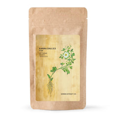 Kanna Extract Co. Play Kanna Dailies Joy Blend bottle pour showing convenient daily use for mood uplift