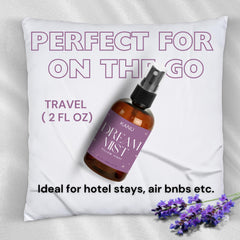 KANU pillow spray on sheets and linen to create a soothing sleep scene
