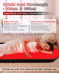Kaoudt adjustable therapy modes and brightness for personalized sessions.