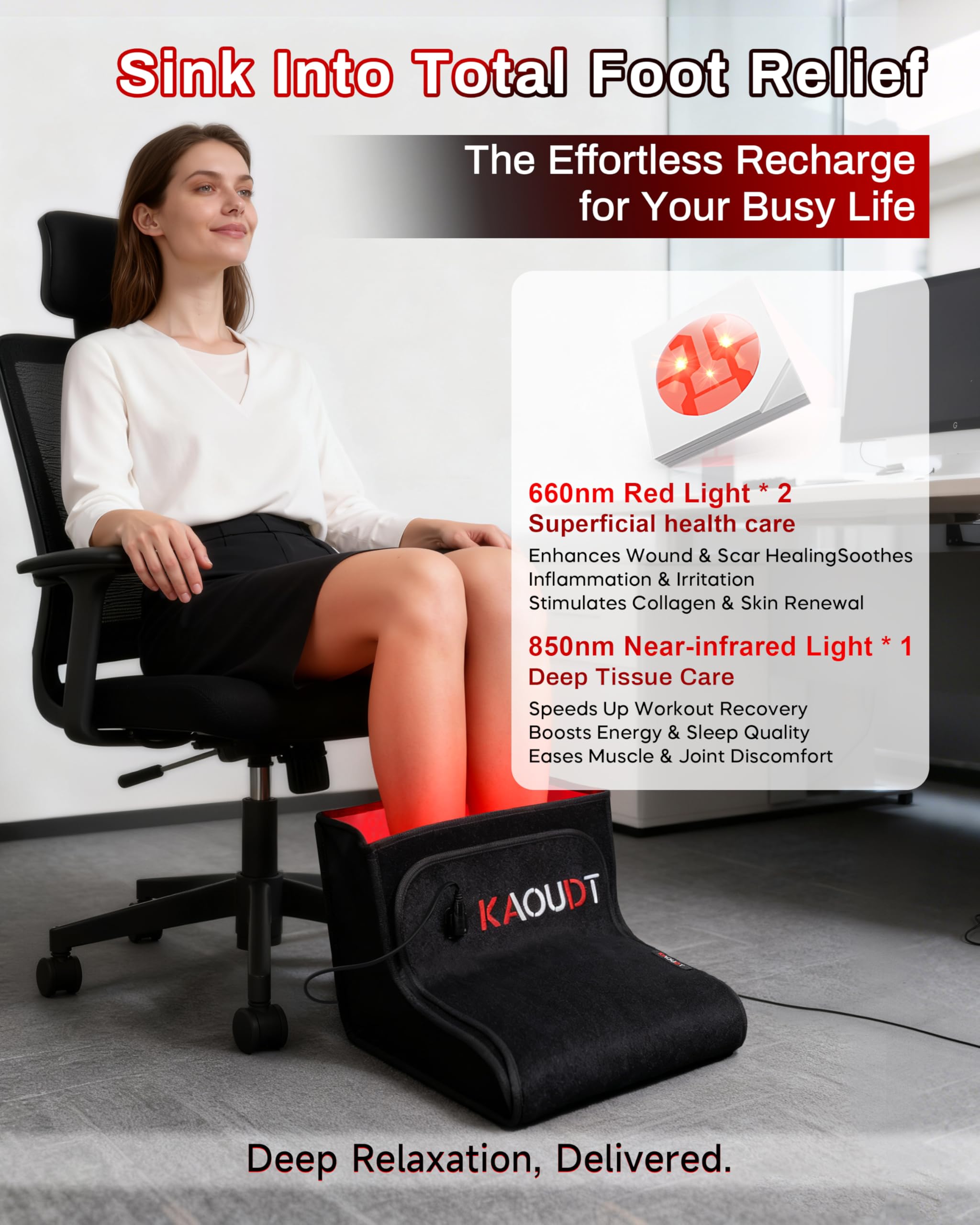 Kaoudt controller close-up with adjustable modes and timer