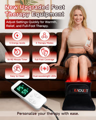 Kaoudt foot therapy device side view highlighting compact home-use design