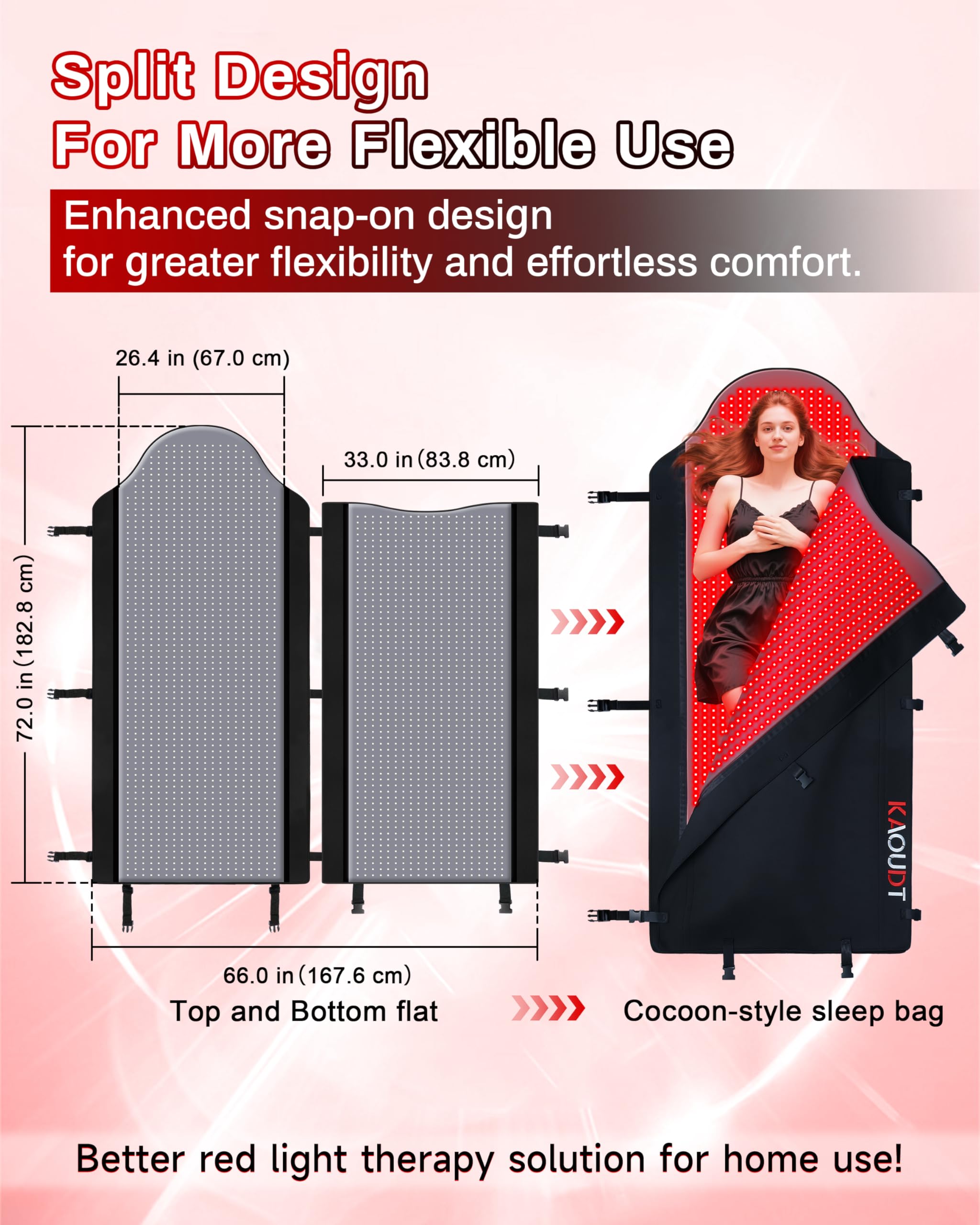 Kaoudt full-coverage 72x33 inch layout for body-wide treatment